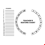 Seating Chart Template for Teachers - Organize Students with Ease example document template