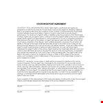 Escrow Deposit Agreement example document template