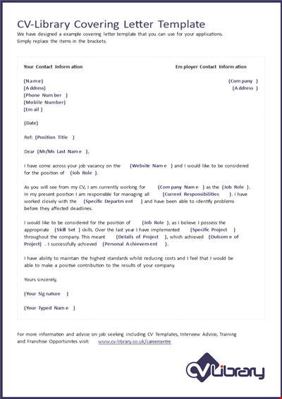 Librarian Cover Letter Template - Download PDF, Contact Information & Inform about Your Skills