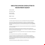 Sample cover letter for management position example document template