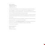 Hardship Letter Template for Mortgage | Address Your Lender | Free Download example document template