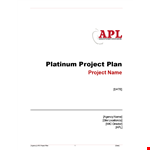 Efficient Project Planning Template - Streamline Your Workflow example document template