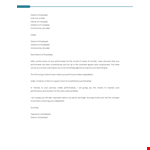Improve Employee Performance with our Warning Letter Template | Company Name example document template