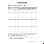 Quarterly Staff Training example document template