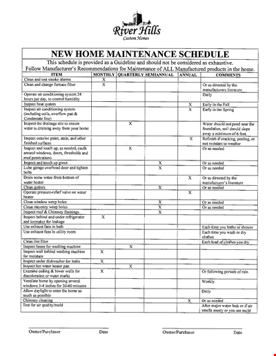 Organize Your Home Maintenance with our New Template