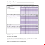 Free Weekly Chore Chart Template | Streamline Your Chores example document template