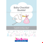 Sample Essential Baby Register Checklist example document template