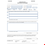 Disciplinary Action example document template
