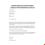 Director of finance cover letter example document template