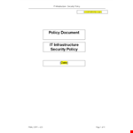 Secure Your Information with Our Equipment and Council's Security Policy example document template