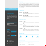 Student Resume Lettersize example document template 