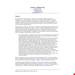 Medical Writer example document template