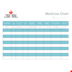Medication Schedule Template - Easy-to-Use Chart for Managing Your Medicine Color example document template