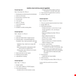 Sample Teen Advisory Board Agenda example document template