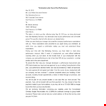 Easy to Use Termination Letter Template for Marketing | Improve Performance | White Paper Included example document template