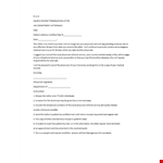 Free Termination Letter Template for Medical Patients and Physicians example document template