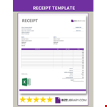 Receipt Template example document template