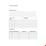 Free Scope of Work Template - Define Deliverables & Ensure Accountability example document template