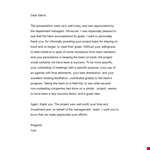 Recognition Letter for Project Goals example document template