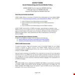 State Agency Security Policy for Social Protection example document template