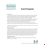 Event Sponsorship Proposal Template for Community Library Event: Support Human Connection and Books example document template