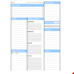 Daily planner Template example document template 