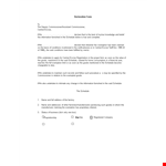 Declaration Form Template - Schedule for Goods with Central Excise Exemption example document template