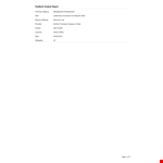 Feedback Analysis example document template 