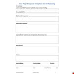 Simple and Effective ICT Platform Project Proposal Template with Water Sensors example document template