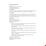 Junior Finance Analyst Resume example document template