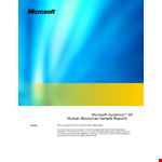 Sample Corporate hr example document template