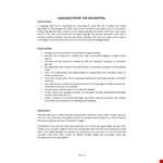 Language Expert Job Description example document template