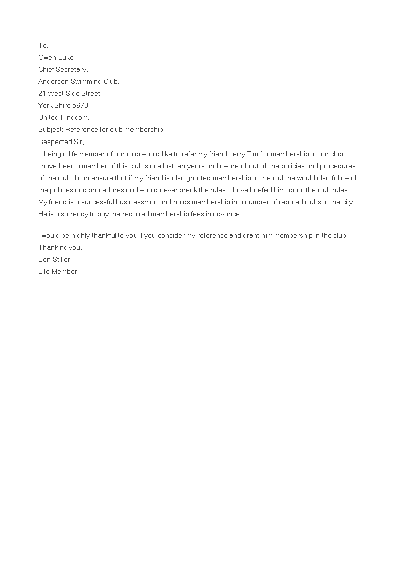 club-membership-application-letter