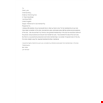 Club Membership Application Letter example document template