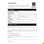 Create Effective Job Descriptions Using this Template example document template