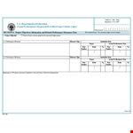 Grant Performance Report example document template