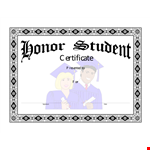 Honor Student Award example document template 