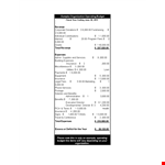 Organization Operating Budget Template example document template