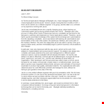 Manager Recommendation Letter Template - Technical Applications System | Jacob | Bluelight example document template