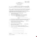 Create Your Last Will and Testament with Our Template - Easy and Legal example document template