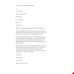 Construction Project Manager Reference Letter example document template