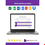 Truck Driver Log Book example document template