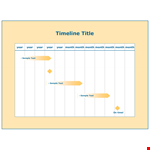 Timeline Template - Easily Organize Your Month | Sample Included example document template