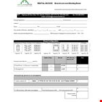 Rent Invoice example document template