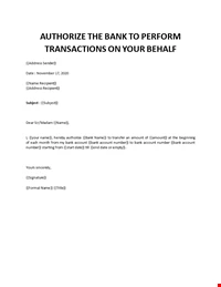 8 Authorization Letters To Act On Behalf Writing Letters Formats Examples