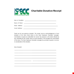Free Charity Donation example document template