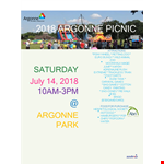 Customize Your Picnic with our Sponsored Picnic Flyer Template example document template