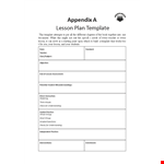 Lesson Plan Template for Teachers - Every Practice and Understanding example document template