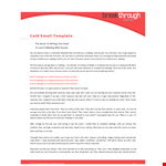 Cold Call Recruiting Email Template: Reach Out to their Person example document template