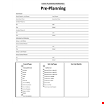 Event Planning Template - Plan and Manage Your Event with Ease | Email Support Available example document template